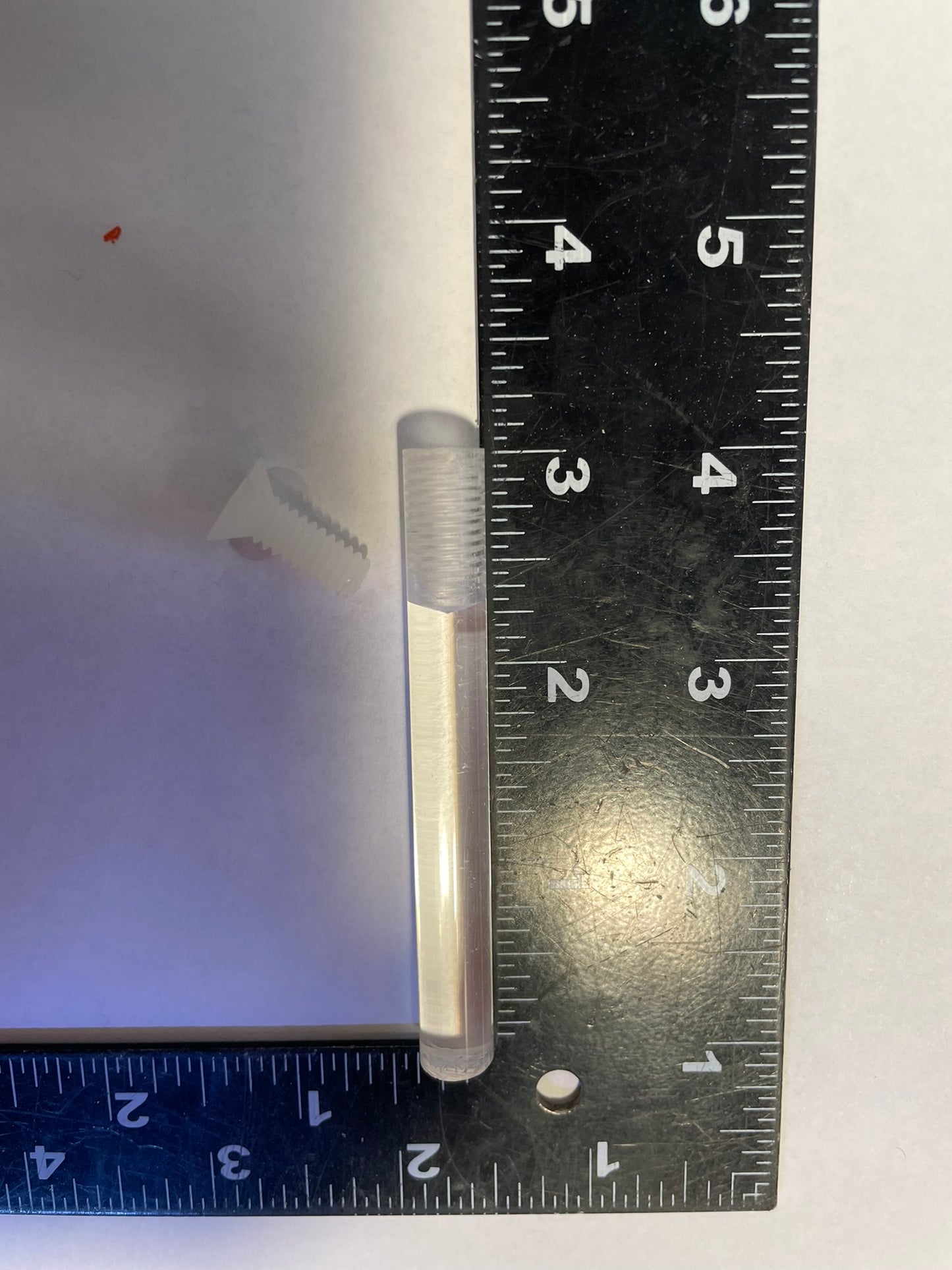 3/8" x 3" acrylic rod