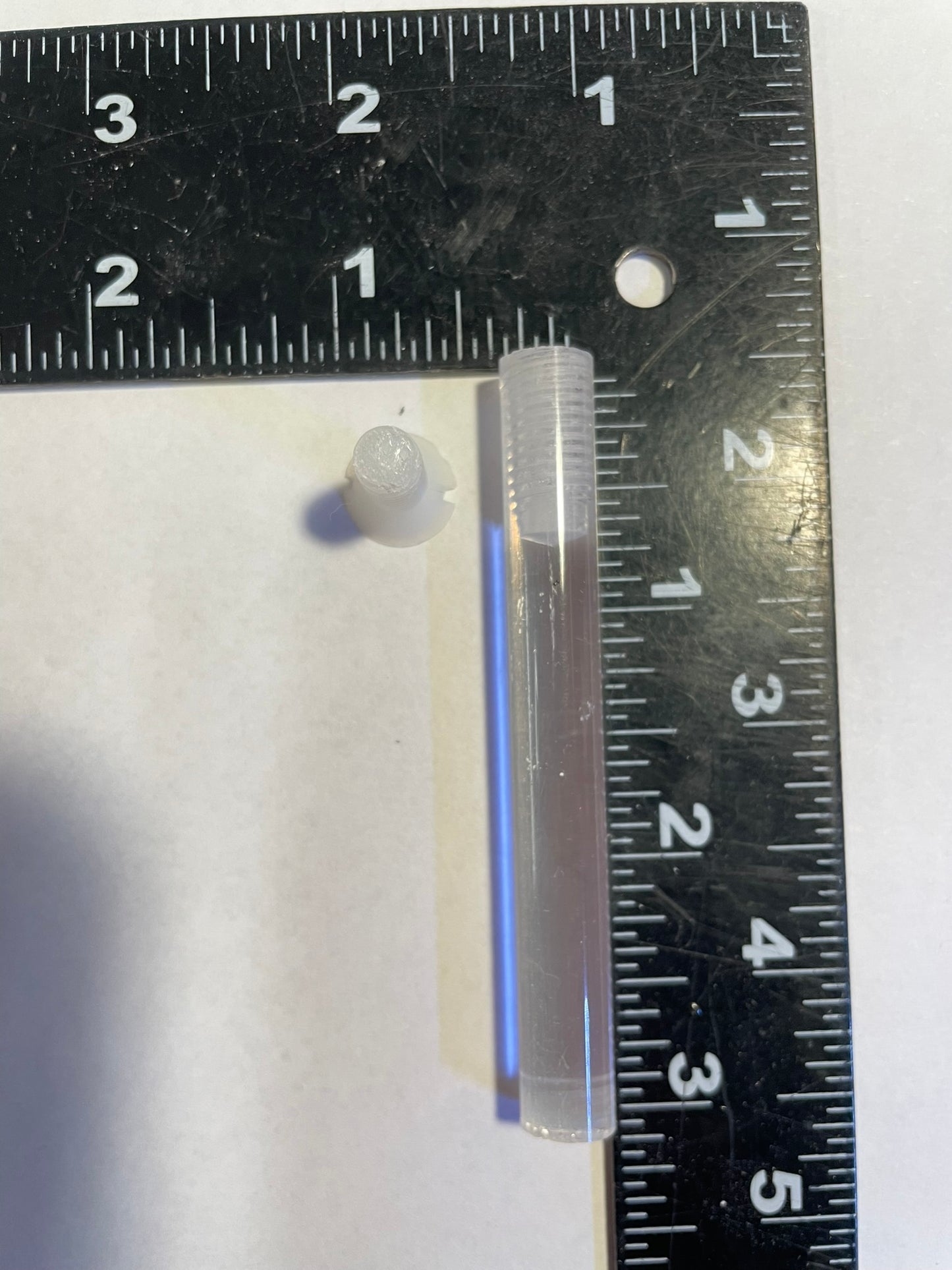 3/8" x 3" acrylic rod