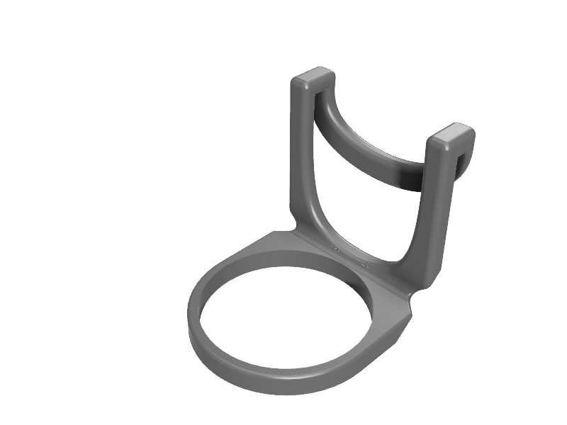 4" Filter Sock Holder for 1/4" rimless tanks - longshank