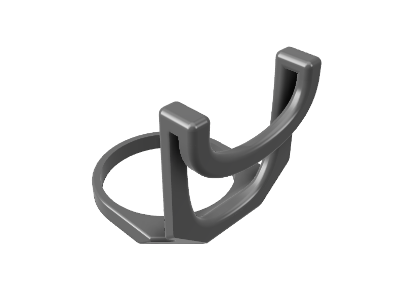 4" Filter Sock Holder for 1/4" rimless tanks - longshank