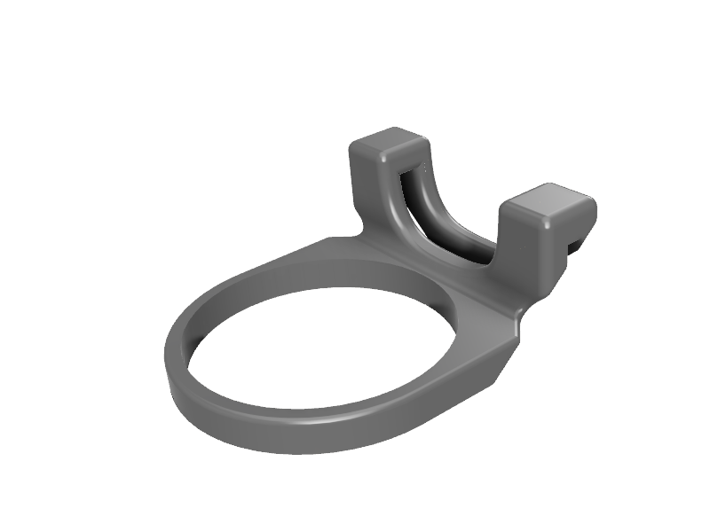 4" Filter Sock Holder for 1/4" rimless tanks