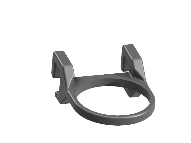 4" Filter Sock Holder for rimmed tanks - high mount